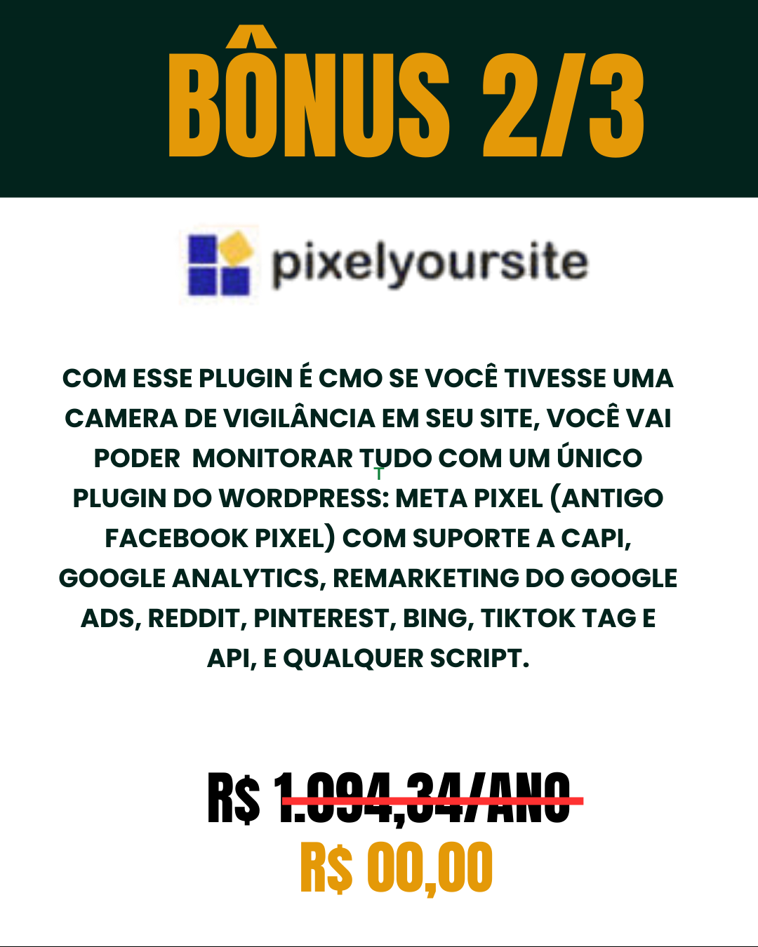 BÔNUS PIXEL YOURSITE PRO